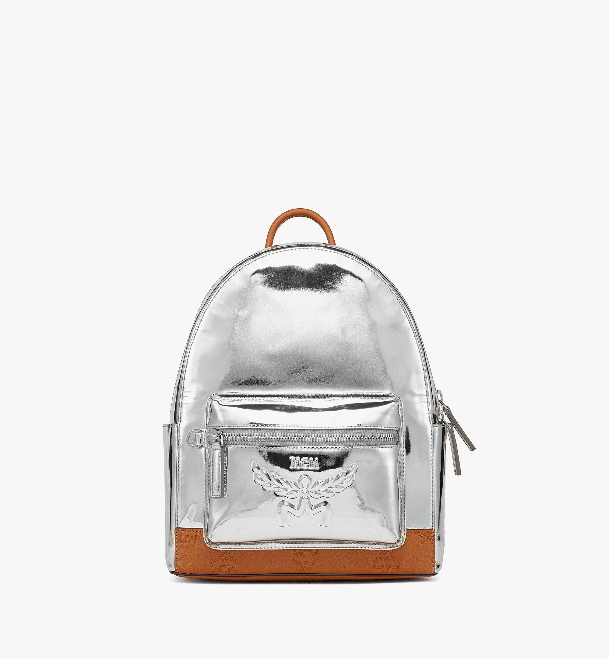 Stark-metallic-mirrored-leather-backpack-1 Women Fashion Tote Bag Style-big:1040 - Image 1